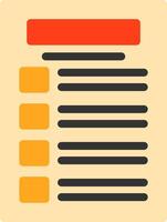 Task list Flat Icon vector