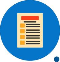 Task list Flat Shadow Icon vector