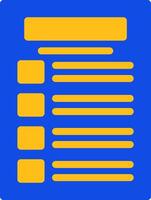 Task list Flat Two Color Icon vector