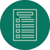 Task list Line Multi color Icon vector