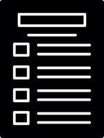 Task list Glyph Icon vector