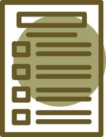 Task list Linear Circle Icon vector