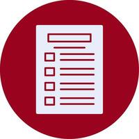 Task list Glyph Circle Icon vector