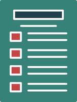 Task list Line Circle Icon vector