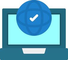 Remote access Flat Icon vector