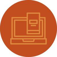 Two-factor authentication Line Multi color Icon vector