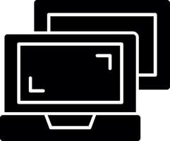 Screen sharing Glyph Icon vector