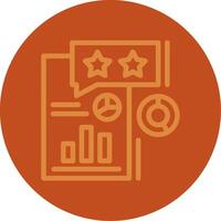 Survey Line Multi color Icon vector