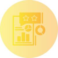 Survey Gradient Circle Icon vector
