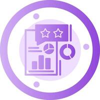 Survey Glyph Gradient Icon vector