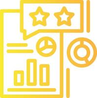 Survey Linear Gradient Icon vector