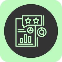Survey Linear Round Icon vector