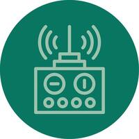 Remote control Line Multi color Icon vector