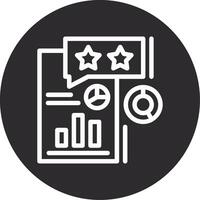 Survey Inverted Icon vector