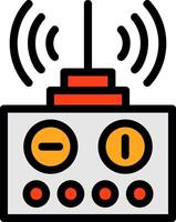 Remote control Line Filled Icon vector