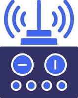 Remote control Solid Two Color Icon vector