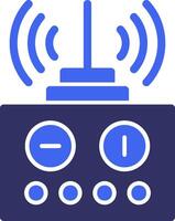 Remote control Solid Two Color Icon vector