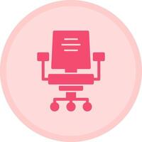 Office chair Multicolor Circle Icon vector