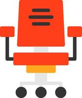 Office chair Flat Icon vector