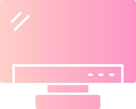 Monitor Solid Multi Gradient Icon vector