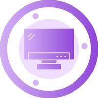 Monitor Glyph Gradient Icon vector