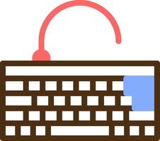 Keyboard Color Filled Icon vector