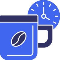 Break time Solid Two Color Icon vector