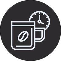 Break time Inverted Icon vector