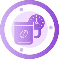 Break time Glyph Gradient Icon vector