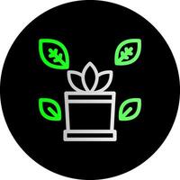 Desk plant Dual Gradient Circle Icon vector