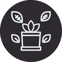 Desk plant Inverted Icon vector