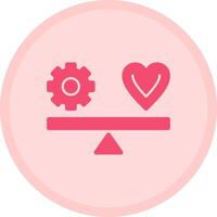 Work-life balance Multicolor Circle Icon vector