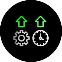 Productivity Dual Gradient Circle Icon vector