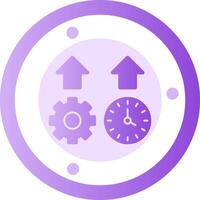 Productivity Glyph Gradient Icon vector