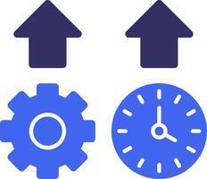 Productivity Solid Two Color Icon vector