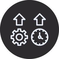 Productivity Inverted Icon vector