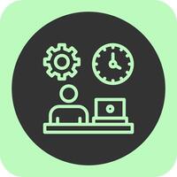 Flexibility Linear Round Icon vector
