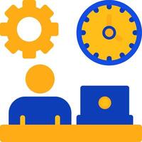 Flexibility Flat Two Color Icon vector