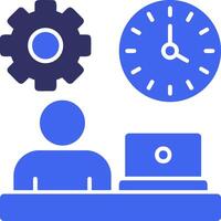 Flexibility Solid Two Color Icon vector