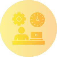 Flexibility Gradient Circle Icon vector