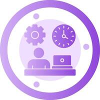 Flexibility Glyph Gradient Icon vector
