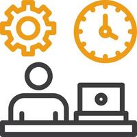 Flexibility Line Two Color Icon vector