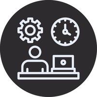Flexibility Inverted Icon vector