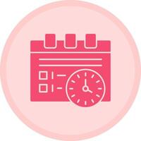Work schedule Multicolor Circle Icon vector