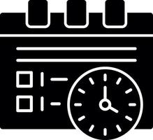 Work schedule Glyph Icon vector