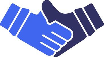 Virtual handshake Solid Two Color Icon vector