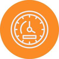 Clock Outline Circle Icon vector