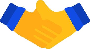 Virtual handshake Flat Two Color Icon vector