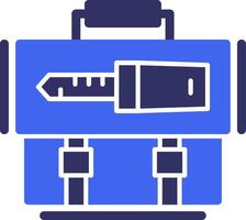 Key Solid Two Color Icon vector