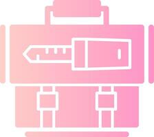 Key Solid Multi Gradient Icon vector